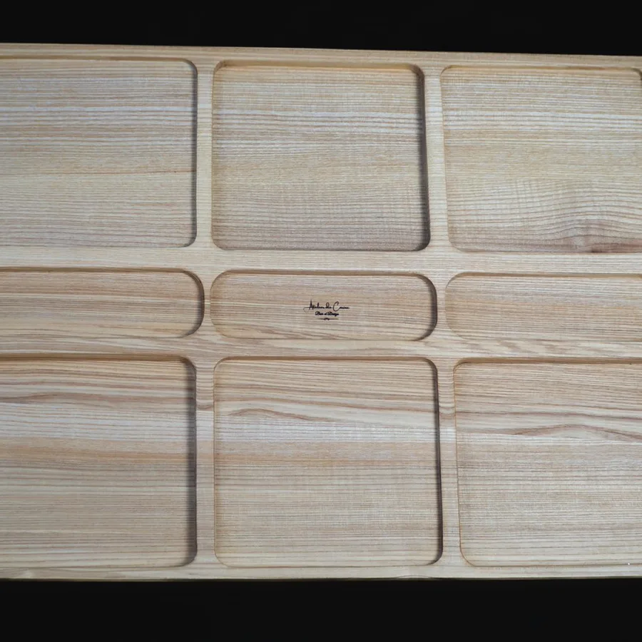 Plateau apéritif en frêne massif 45x35 cm