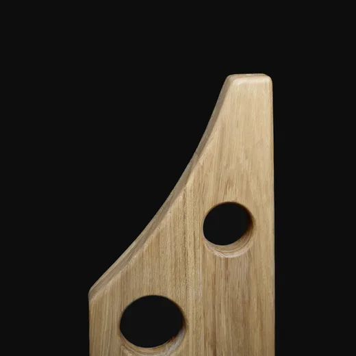 Soliflore en chêne massif artisanal 35 cm